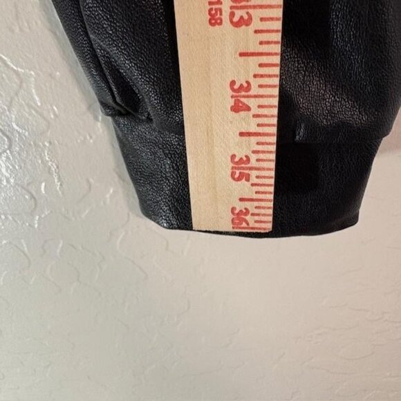 Commando Faux Leather Jogger Pants Womens XS Black Pull On Elastic Waist Pockets - Picture 7 of 8